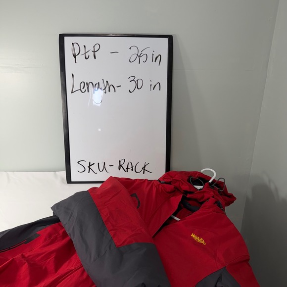 Women's Wantdo Waterproof Ski Snow Rain Jacket Hooded Red Size XL NWT - Picture 12 of 12